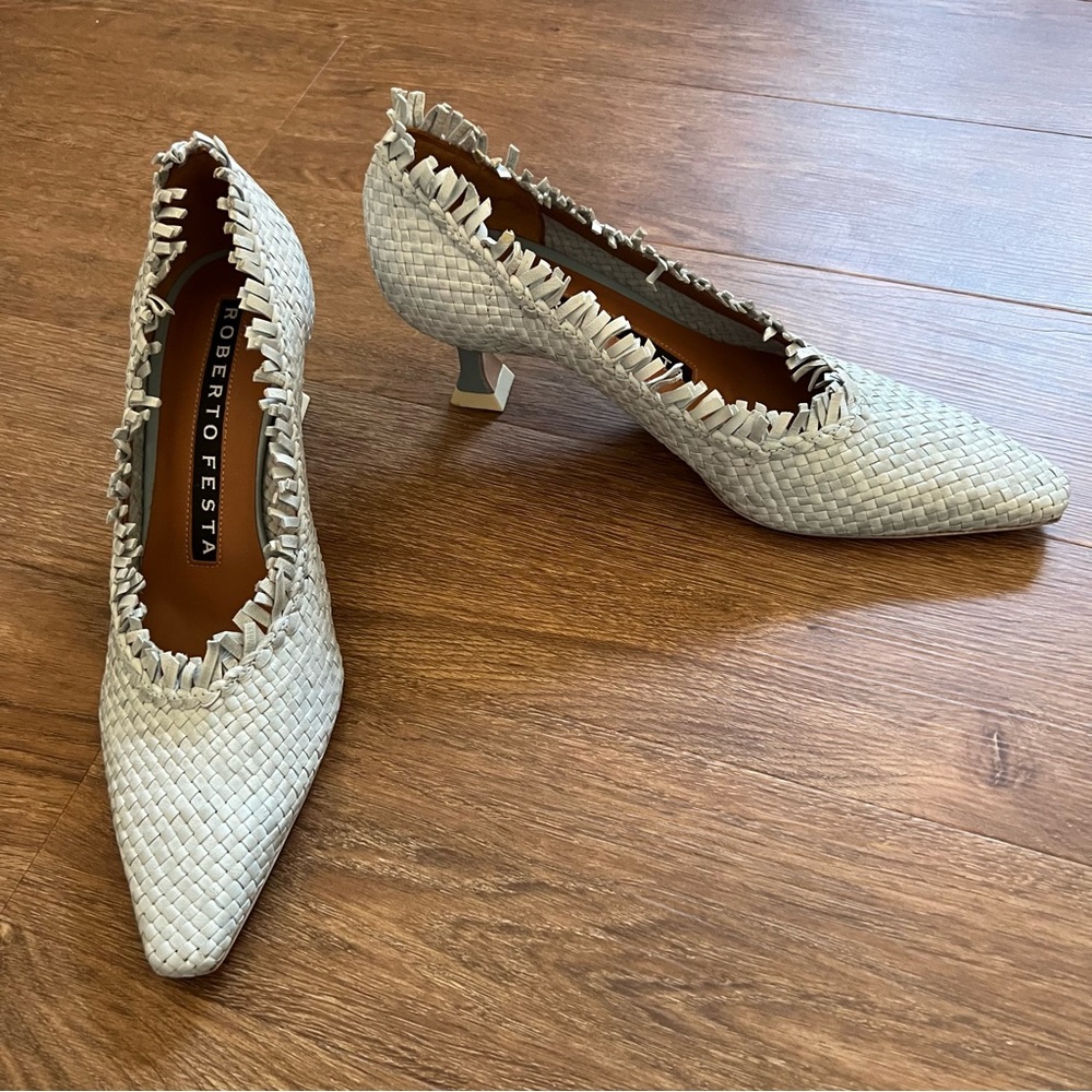 Roberto Festa baby blue heels